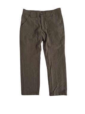 Woolrich Herringone Straight-Leg Trouser - Soft Brown